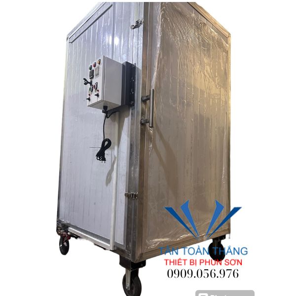 Combo Lò Sấy Sơn Tĩnh Điện loại nhỏ + Máy phun sơn